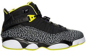 Jordan  6 Rings Venom Green Black/Venom Green-White-Cement Grey (322992-033)