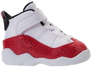 Jordan 6 Rings White University Red (TD) White/University Red-Black (323420-120)