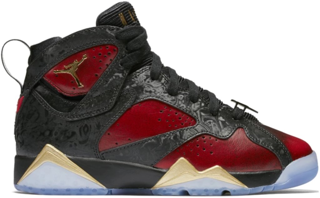 Jordan 7 Retro Doernbecher (GS) Black/University Red (898650-015)