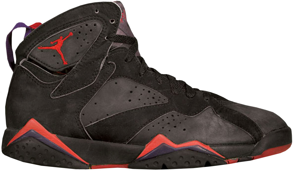Jordan 7 OG Raptors (1992) Black/True Red (130014-060)