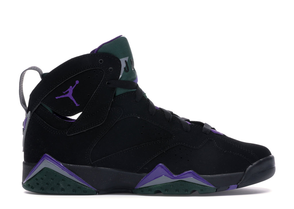 Jordan 7 Retro Ray Allen Bucks (GS) Black/Field Purple-Fir-Dark Steel Grey (304774-053)