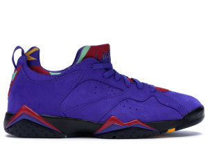 Jordan 7 Retro Low Bright Concord Bright Concord/Tourmaline-Black-Midas Gold-Crimson (AR4422-407)