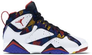 Jordan 7 Retro Nothing But Net (GS) White/University Red-Black-Bright Concord (304774-142)