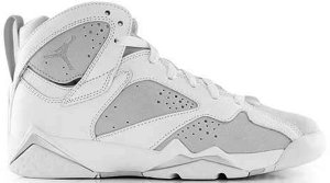 Jordan 7 Retro Pure Platinum (GS) White/Metallic Silver-Pure Platinum (304774-120)