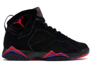 Jordan 7 Retro Raptors (2002) Black/Dark Charcoal-True Red (304775-006)