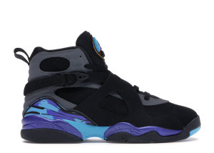 Jordan 8 Retro Aqua 2015 (GS) Black/Bright Concord-Aqua Tone (305368-025)