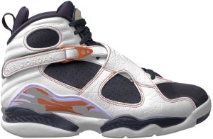 Jordan 8 Retro Black Toes White/Anthracite-Dark Orange (317258-104)