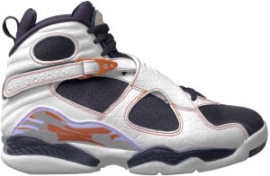 Jordan  8 Retro Black Toes White/Anthracite-Dark Orange (317258-104)