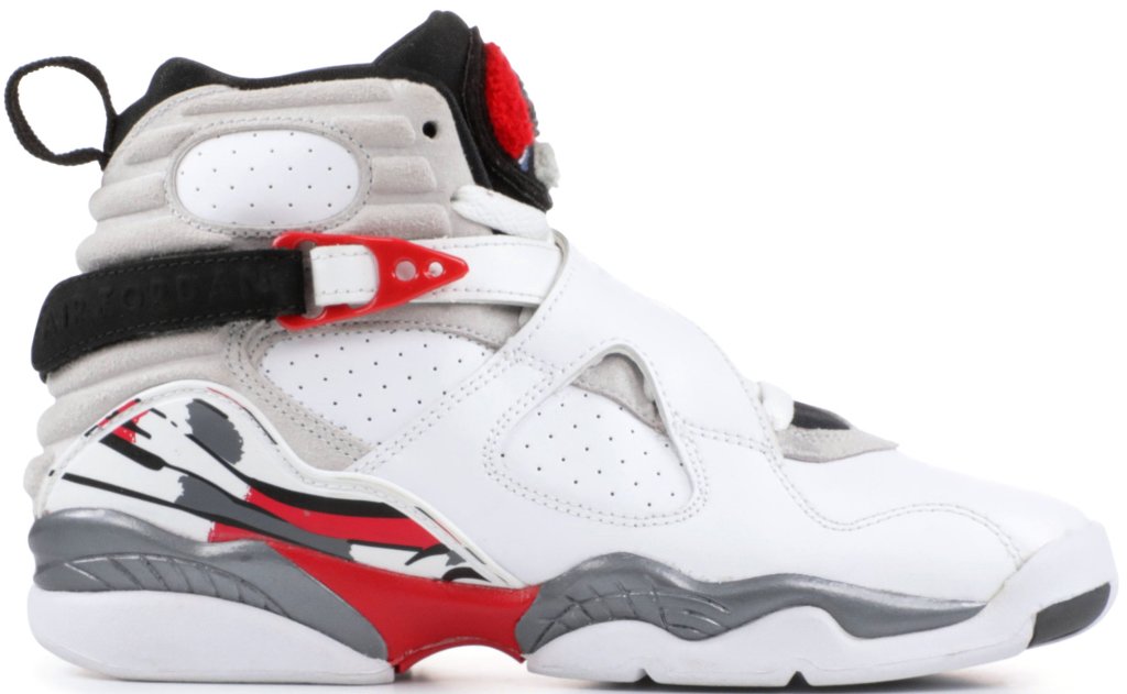 Jordan 8 Retro Bugs Bunny 2013 (GS) White/Black-True Red (305368-103)