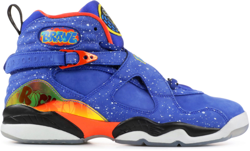 Jordan 8 Retro Doernbecher (GS) Hyper Blue/Electro Orange-Black (729894-480)