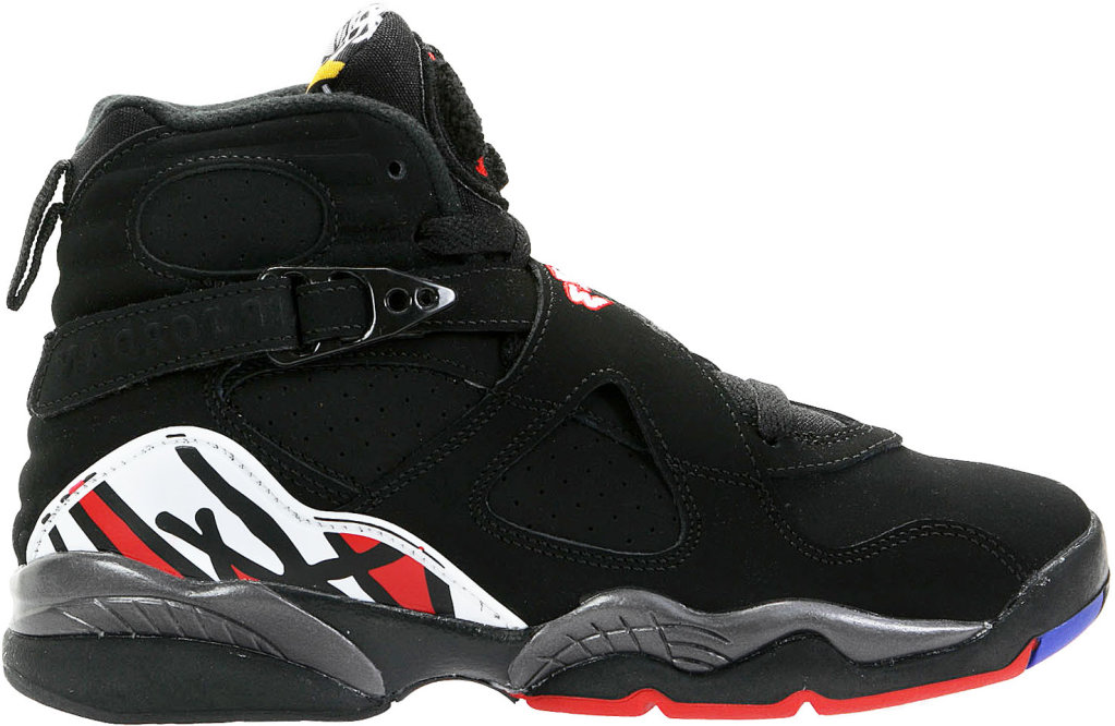 Jordan 8 Retro Playoffs 2013 (GS) Black/Varsity Red-White-Bright Cncro (305368-061)