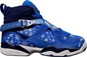 Jordan 8 Retro Snow Blizzard (GS) Cobalt Blaze/Blue Void-White (305368-400)