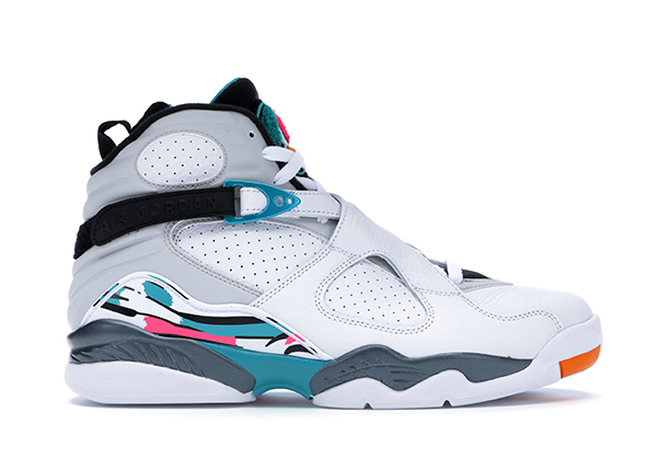 Jordan 8 Retro South Beach White/White-Turbo Green-Neutral Grey (305381-113)