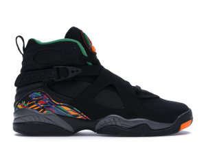 Jordan  8 Retro Tinker Air Raid (GS) Black/Light Concord-Aloe Verde (305368-004)