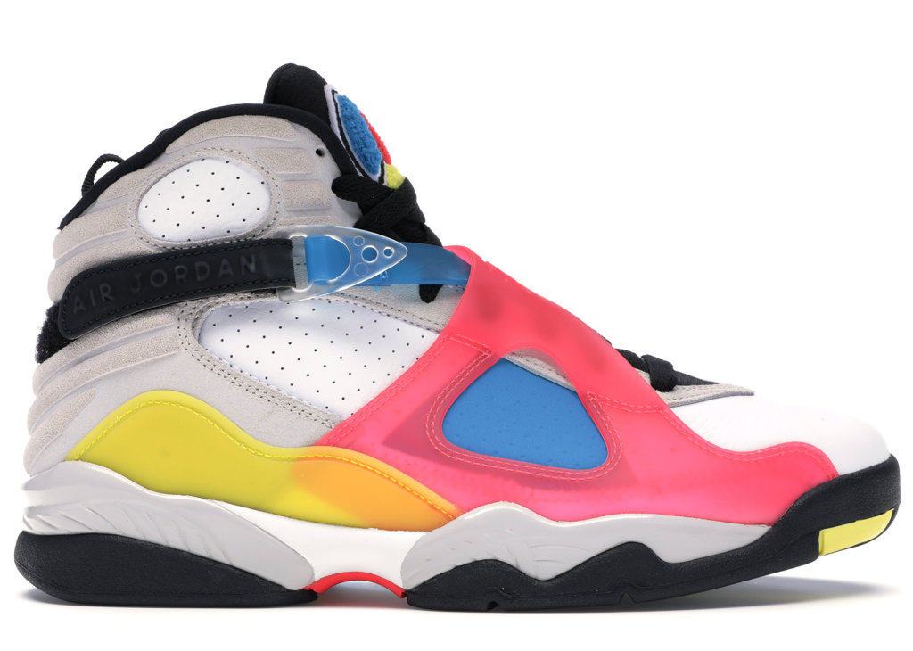 Jordan 8 SP Retro SE White Multicolor White/Black-Red Orbit (BQ7666-100)