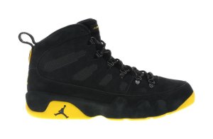 Jordan 9 Retro Boot Michigan PE Black/Amarillo-College Navy (MNJDLS266-817838)