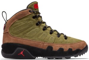 Jordan  9 Retro Boot Military Brown Military Brown/Legion Green-University Red-Black (AR4491-200)