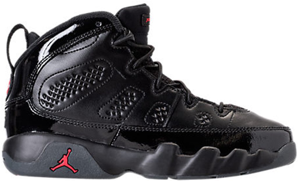 Jordan 9 Retro Bred Patent (PS) Black/University Red-Anthracite (401811-014)