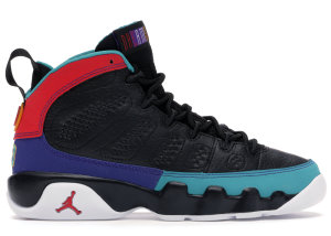 Jordan 9 Retro Dream It Do It (GS) Black/University Red-Dark Concord-Canyon Gold-Turbo Green-White (302359-065)