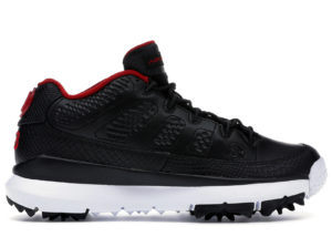 Jordan 9 Retro Golf Cleat Bred Black/Gym Red-White (833798-002)