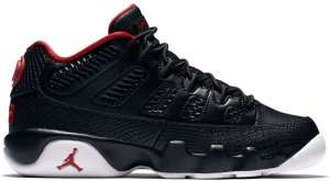 Jordan 9 Retro Low Snakeskin (GS) Black/Gym Red-White (833447-001)
