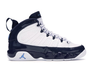 Jordan 9 Retro Pearl Blue (GS) White/University Blue-Midnight Navy (302359-145)