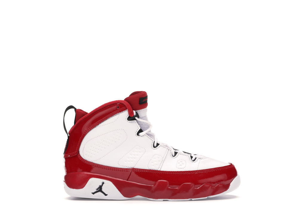 Jordan 9 Retro White Gym Red (PS) White/Black-Gym Red (401811-160)