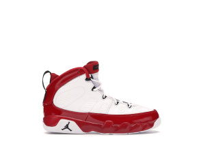 Jordan  9 Retro White Gym Red (PS) White/Black-Gym Red (401811-160)
