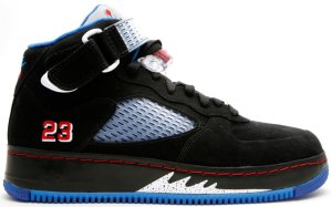 Jordan AJF 5 Black Blue Ribbon Varsity Red Black/Blue Ribbon-New Blue-Varsity Red (318608-061)