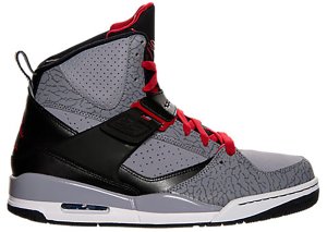 Jordan  Flight 45 High Cement Grey Cement Grey/Gym Red-Black-White (384519-016)