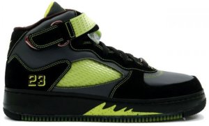 Jordan Air  Force Black Bright Cactus 5 Black/Bright Cactus-Anthracite (322882-031)