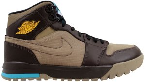 Jordan Air I 1 Trek Khaki/Varsity Maize-Baroque Brown Khaki/Varsity Maize-Baroque Brown (616344-205)