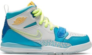 Jordan Legacy 312 Fly (PS) Blue Lagoon/Clear-Team Royal-Off White-Blue Gaze-Amarillo (CI4450-400)