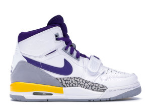 Jordan  Legacy 312 Lakers (GS) White/Field Purple-Amarillo (AT4040-157)