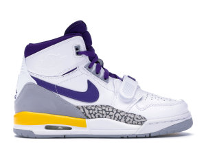 Jordan Legacy 312 Lakers (GS) White/Field Purple-Amarillo (AT4040-157)