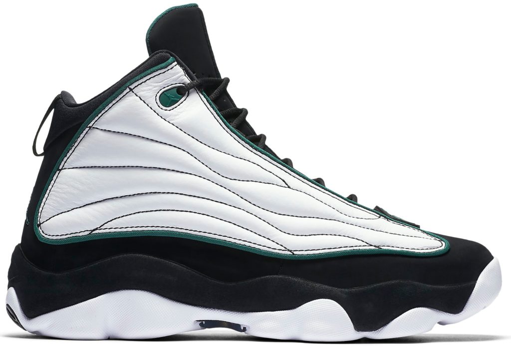 Jordan Pro Strong White Black Green Black/Dark Pine-White (407285-011)