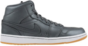 Jordan 1 Retro Mid Nouveau Cool Grey Cool Grey/White/Gum Light Brown (629151-007)