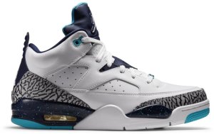 Jordan Son of Mars Low Hornets White/White-Midnight Navy-Turquoise Blue (580603-105)