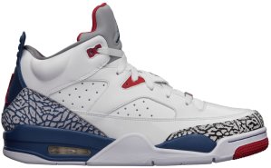 Jordan  Son of Mars Low True Blue White/True Blue-Fire Red-Cement Grey (580603-106)