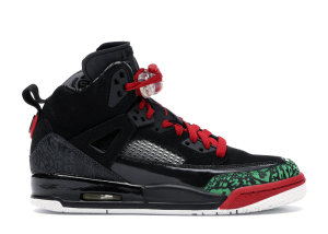 Jordan  Spizike Black Varsity Red 2017 (GS) Black/Varsity Red-Classic-Green-White (317321-026)