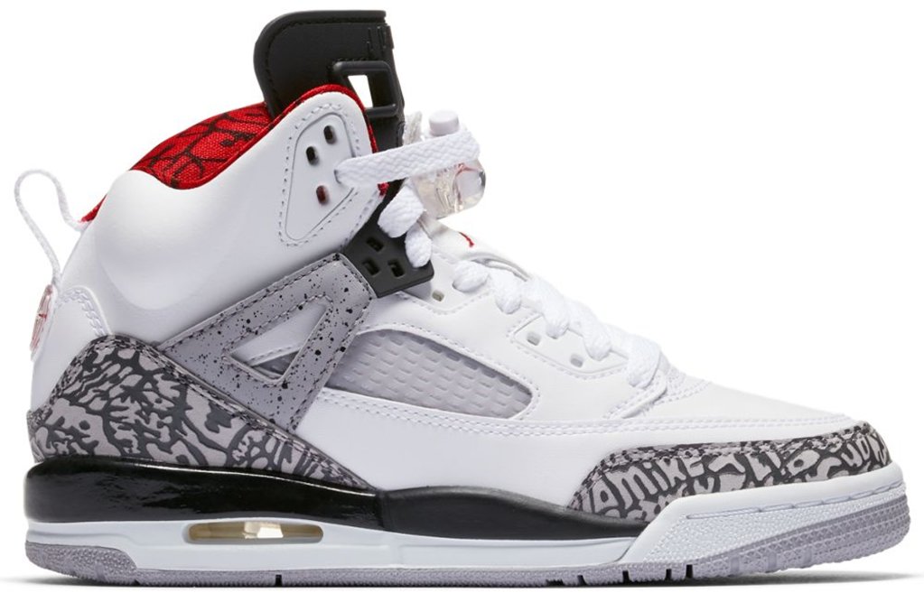 Jordan Spizike White Cement 2017 (GS) White/Varsity Red-Cement Grey-Black-Dark Grey (317321-122)