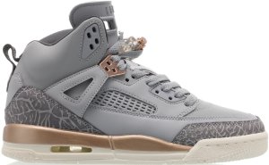 Jordan  Spizike Wolf Grey Metallic Red Bronze (GS) Wolf Grey/Dark Grey-Metallic Red Bronze-Sail (535712-018)