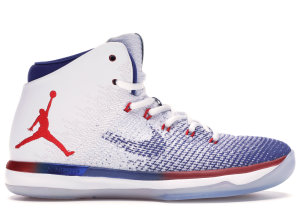 Jordan XXX1 USA White/University Red-Deep Royal Blue (845037-107)