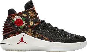 Jordan XXXII Chinese New Year (2018) Black/University Red-White-Metallic Gold (AJ6331-042)