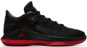 Jordan XXXII Low Last Shot (GS) Black/Gym Red-Tour Yellow (AA1257-003)