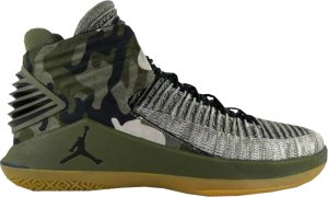 Jordan  XXXII Veteran’s Day (2018) Medium Olive/Black-Desert Camo (AA1253-200)