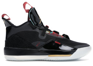 Jordan XXXIII Chinese New Year (2019) Black/Metallic Gold-University Red (AQ8830-007/BV5072-007 (Overseas))
