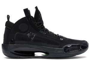 Jordan  XXXIV Black Cat Black/Black-Dark Smoke Grey-Electric Green (AR3240-003/BQ3381-003)