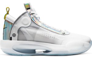 Jordan  XXXIV White Metallic Silver (GS) White/Metallic Silver-White (BQ3384-101)