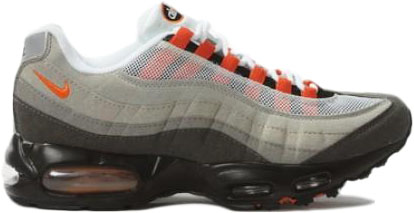 Nike Air Max 95 Team Orange (2009) White/Team Orng-Ntrl Grey-Mdm Grey (609048-184)